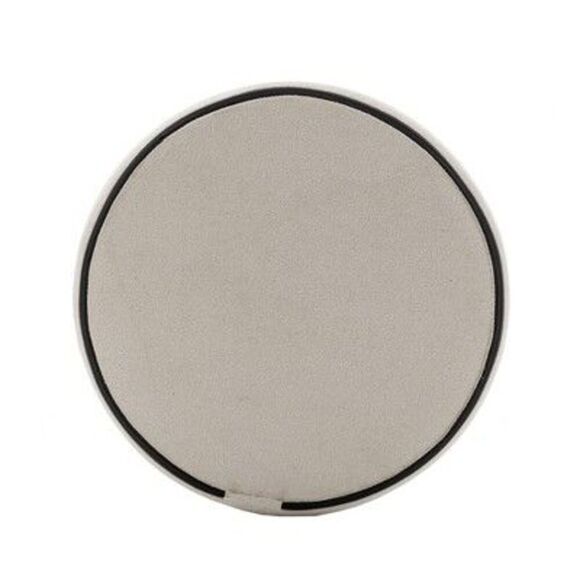 Open Box - WOVENBYRD - 19" Round Pouf Ottoman Fabric Cream Boucle - WOVEN Cream - Picture 4 of 4